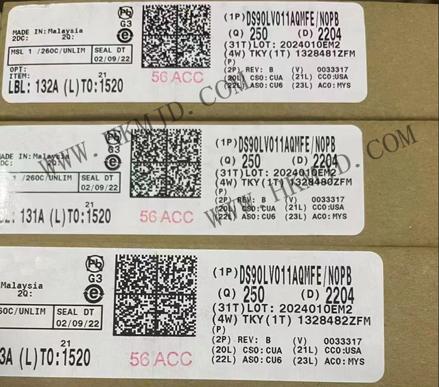 LVDS 接口IC DS90LV011AQMFE DS90LV011AQ 汽車LVDS差分驅動器