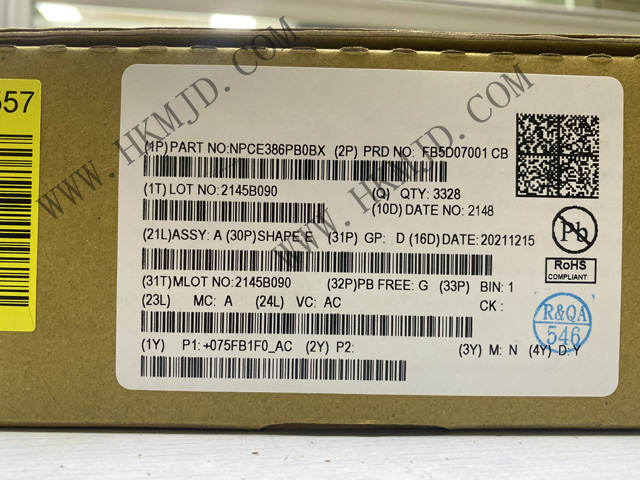明佳達推出便攜式應用EC《NPCE386 NPCE386PB0BX》高性能的嵌入式RISC內核