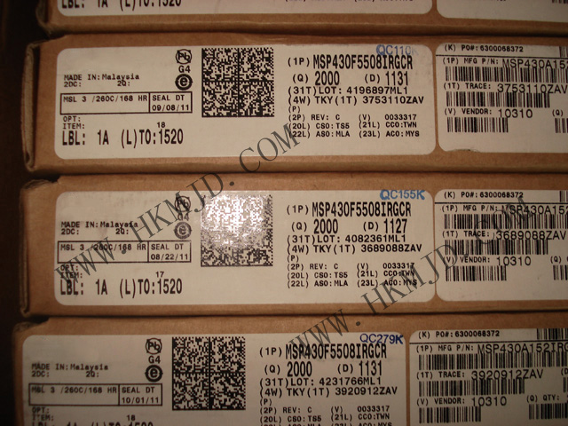 MSP430 MCU MSP430F5508IRGCR 超低功耗16位微控制器，適用于各種應(yīng)用