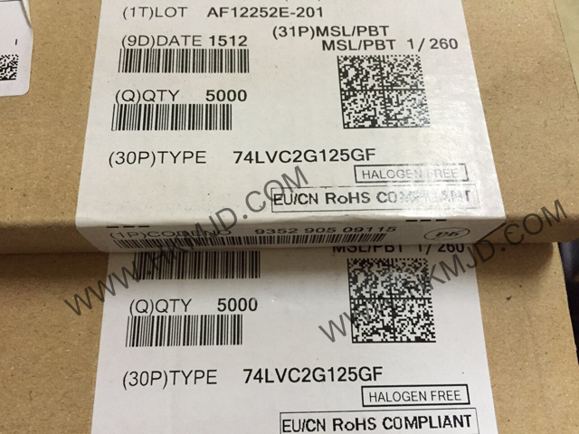 供應(yīng)集成電路 8-XFDFN 74LVC2G125GF 雙總線緩沖器/線路驅(qū)動(dòng)器；3態(tài)