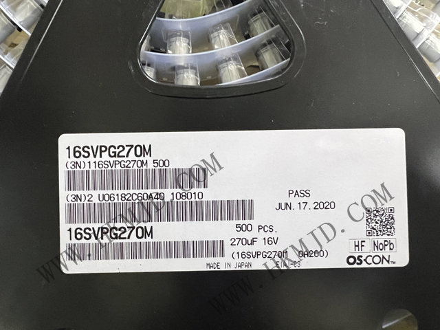 出售松下《16SVPG270M》270 μF 16 V 鋁聚合物電容器 徑向，Can - SMD