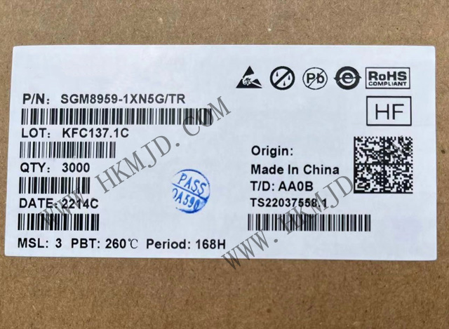 出售SGM8959-1XN5G 單 SGM8959-1 低VOS、低噪聲、高精度零漂移運(yùn)算放大器