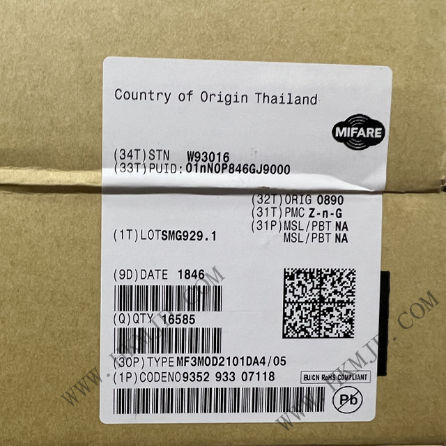 出售NXP射頻IC MF3MOD2101DA4/05 RFID 應答器 IC 13.56MHz ISO 14443，MIFARE UART MOA4