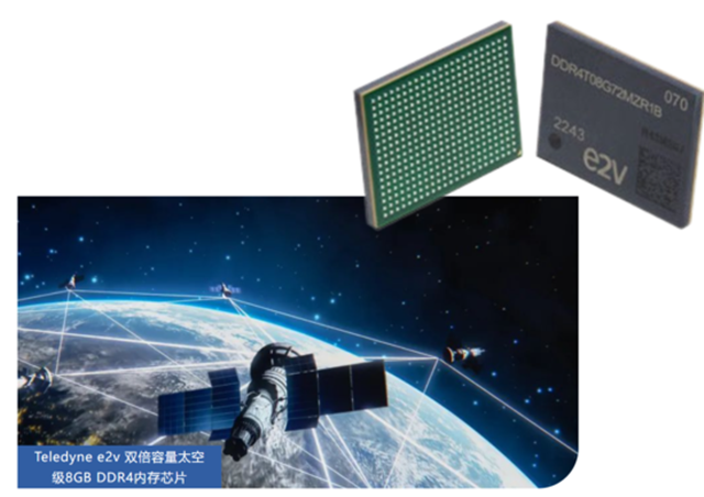 Teledyne e2v 雙倍容量太空級(jí) 8GB DDR4 內(nèi)存芯片，面向高可靠性太空應(yīng)用